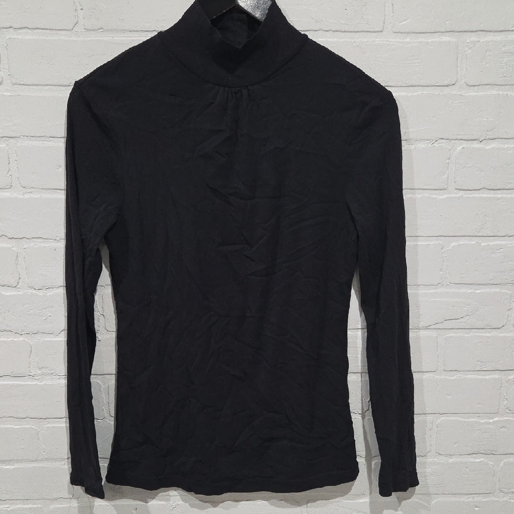 Giordano Layered Mesh Turtleneck Blouse